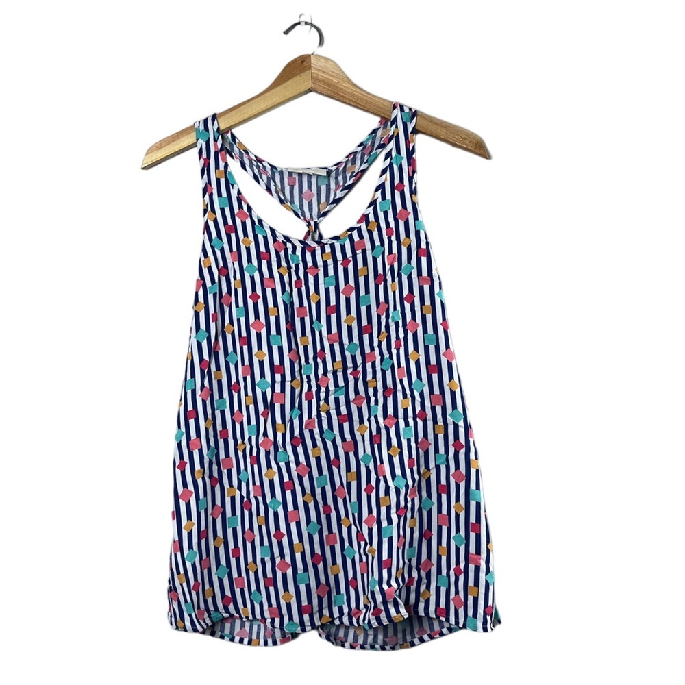 Women's Vintage ModCloth Confetti Tank Top L